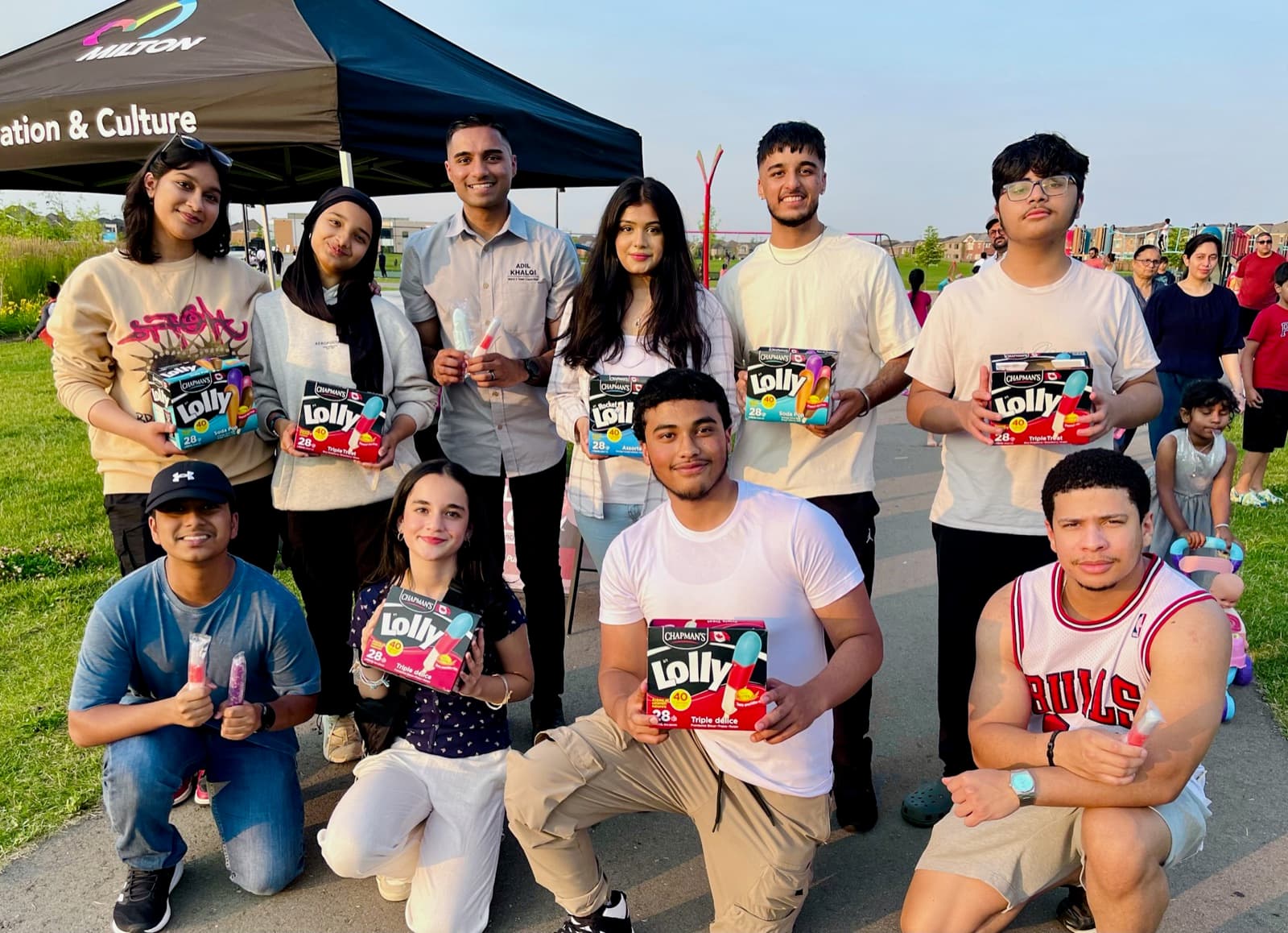 Adil Khalqi at a Milton community event